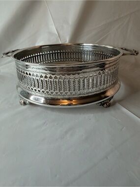 Vintage Silver-Plated Bowl Holder